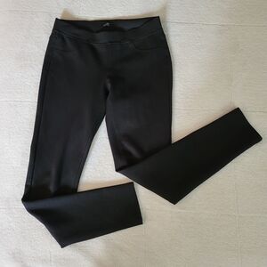Sleek Black Leggings Back Pockets Women's 4